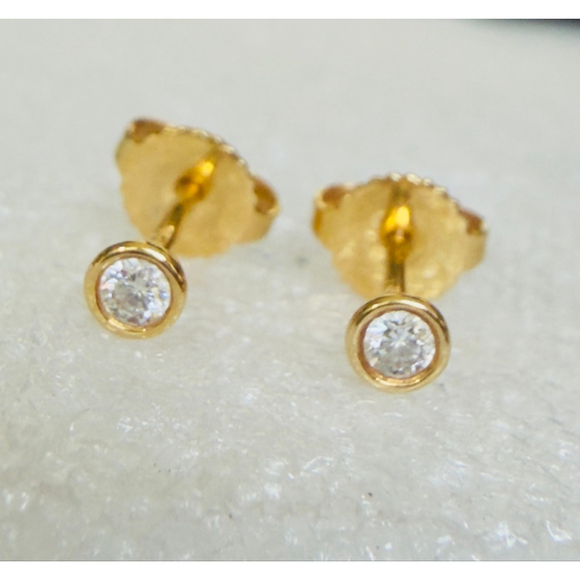 Tiffany & Co. Jewelry - Tiffany & Co. Peretti Diamonds by the Yard® Earrings in 18k Yellow Gold 0.10 Ct